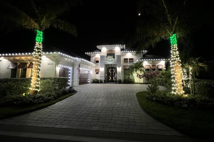 Christmas lights Cypress Gardens Winter Haven FL